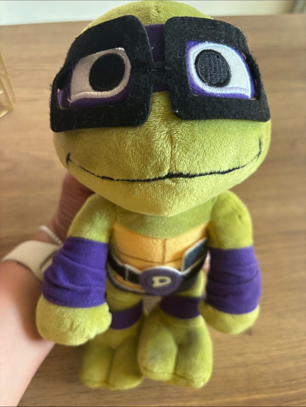 Mattel Green and Purple Plush Turtle Superhero